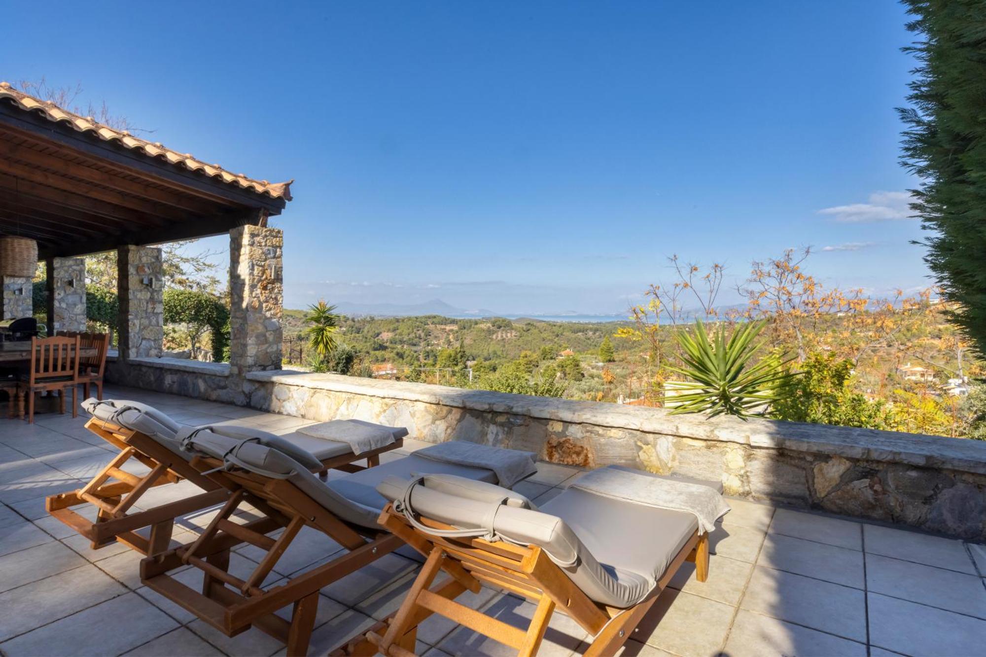 Villa Marrone Splendid Seaview Markopoulon Oropou Buitenkant foto